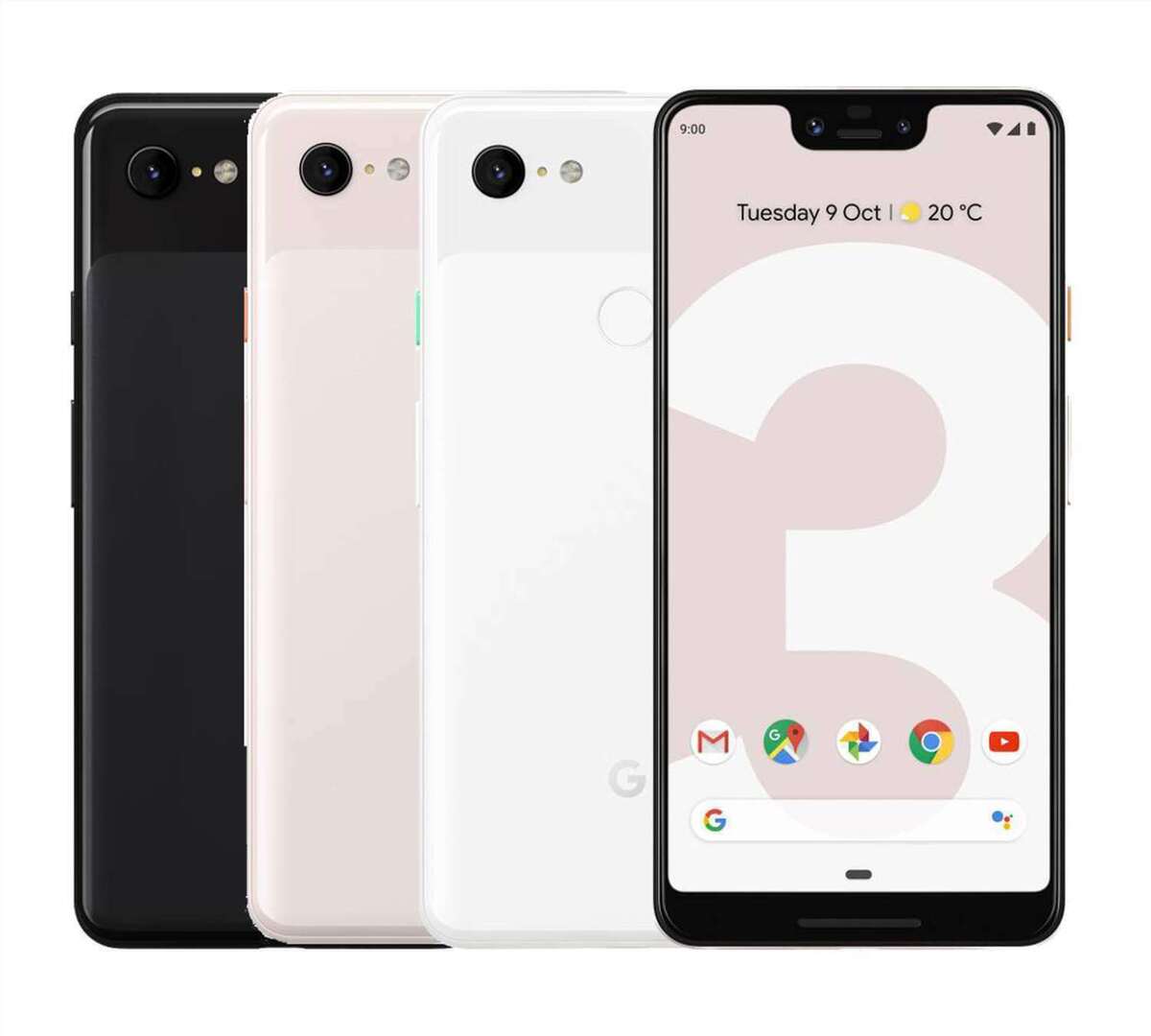 REFURBISHED GOOGLE PIXEL 3XL 128GB WHITE 6.3 INCHES DUAL FRONT CAMERA 8MP + 8MP 4GB RAM WITH WARRANTY