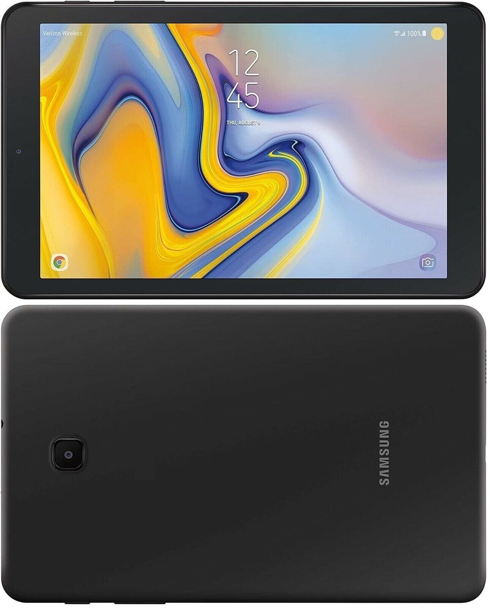 REFURBISHED SAMSUNG TAB A 8.0  2018  32GB ROM BATTERY CAPACITY 5000MAH  BLACK ANDROID 8 (WIFI+ CELLULAR)WITH FREE CHARGER AND WARRANTY
