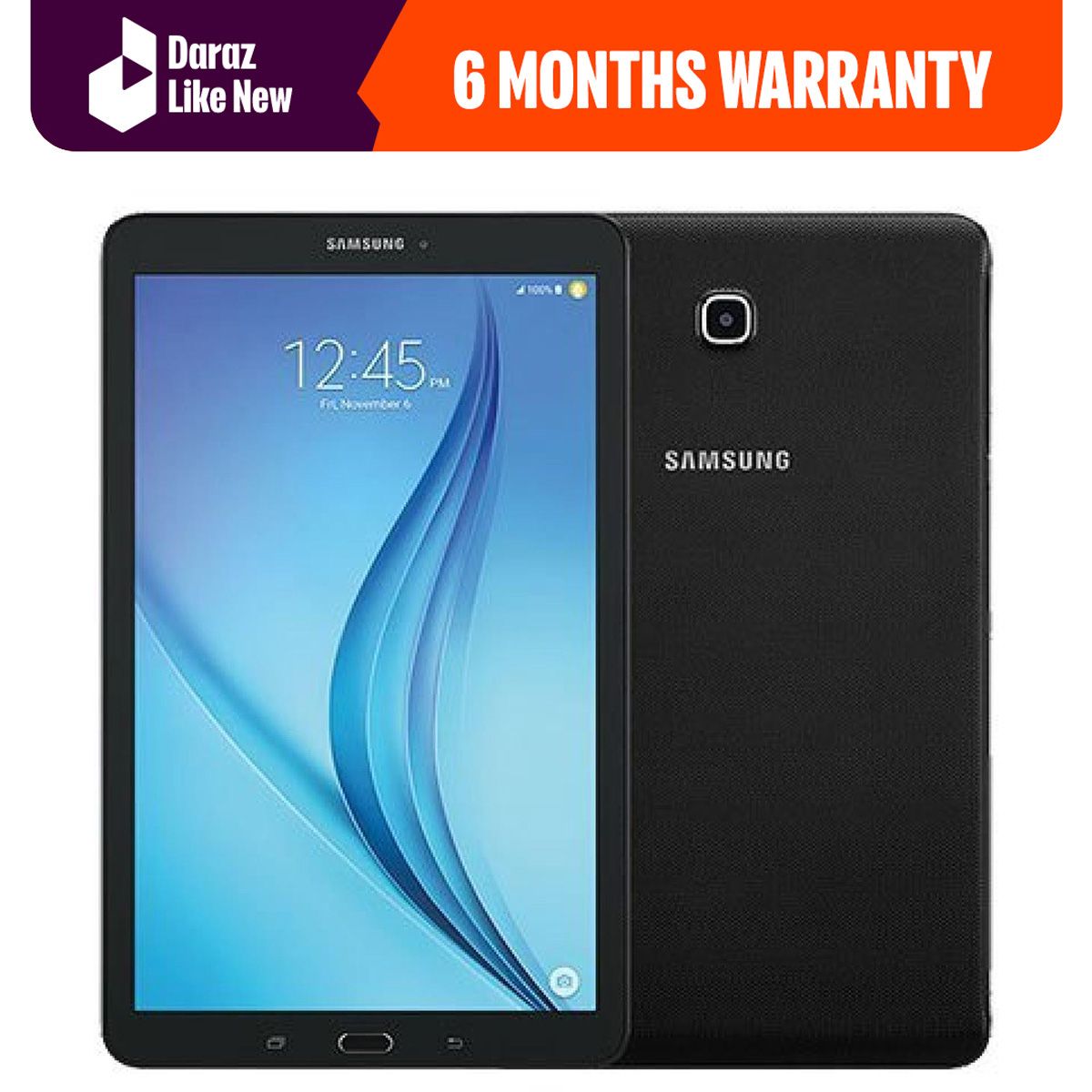 REFURBISHED SAMSUNG TAB A 8.0  2018  32GB ROM BATTERY CAPACITY 5000MAH  BLACK ANDROID 8 (WIFI+ CELLULAR)WITH FREE CHARGER AND WARRANTY
