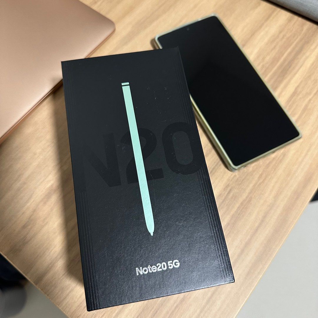SAMSUNG NOTE 20 5G 8GB RAM 128GB ROM DUAL SIM BROWN TRIPPLE  REAR CAMERA  12MP + 64MP + 12MP BATTERY CAPACITY 4300 MAH WITH ONE YEAR  WARRANTY
