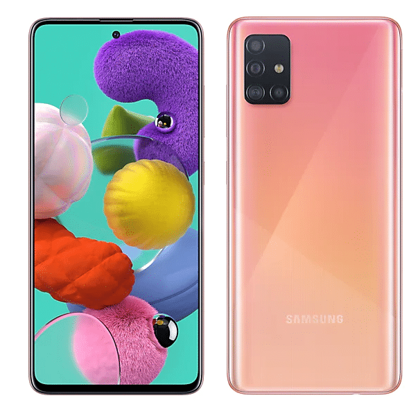 REFURBISHED SAMSUNG  GALAXY  A51 5G 8GB+128GB  NFC 5G 6.5-inch 2G/3G/4G/5G QUAD CAMERA  48MP + 12MP + 5MP + 5MP WHITE,PINK,GREEN  WITH FIVE MONTHS WARRANTY