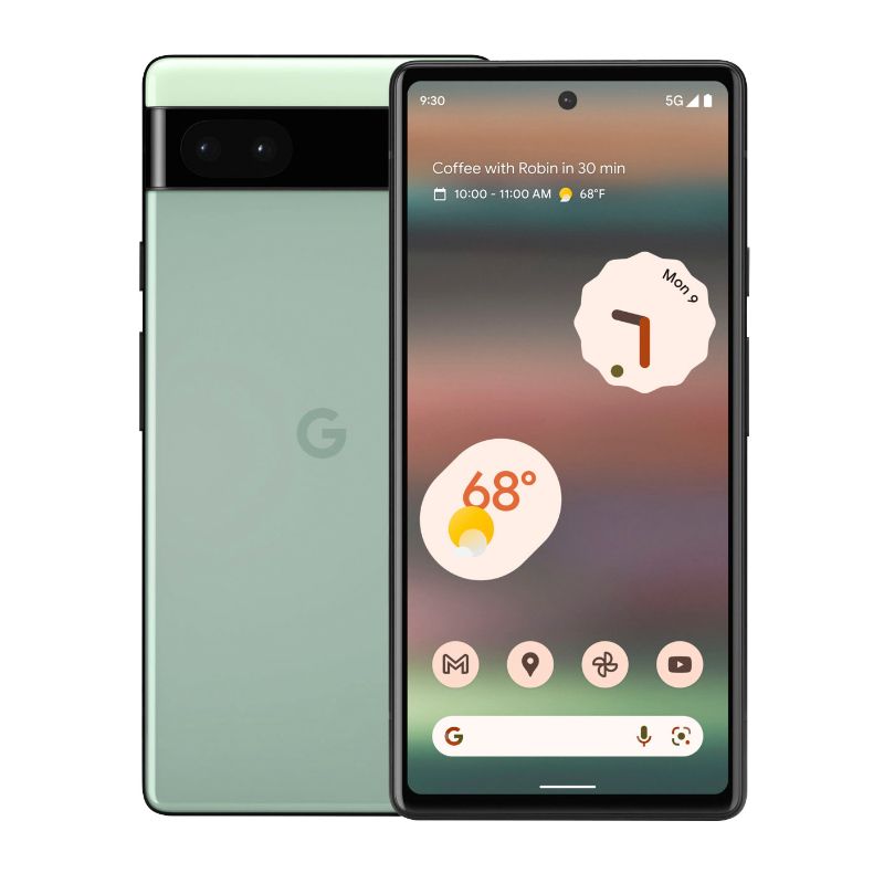 REFURBISHED GOOGLE PIXEL 6 128GB SIM/E-SIM 6.4 INCHES 8GB RAM 128GB ROM  DUAL REAR CAMERA 50MP + 12MP FRONT CAMERA 8MP BATTERY CAPACITY 4614Mah BLACK