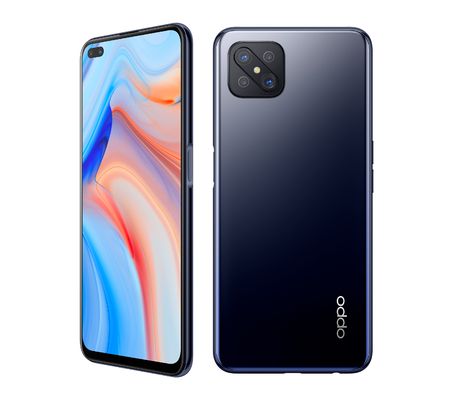 REFURBISHED RENO 4 Z 5G128GB WHITE/BLUE  6.4 INCHES TRIPPLE REAR CAMERA 48MP + 8MP + 2MP 8GB RAM  ANDROID 11 WITH FOUR MONTHS WARRANTY