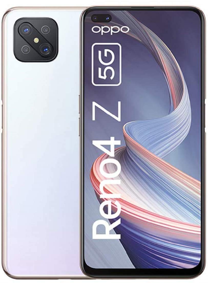 REFURBISHED RENO 4 Z 5G128GB WHITE/BLUE  6.4 INCHES TRIPPLE REAR CAMERA 48MP + 8MP + 2MP 8GB RAM  ANDROID 11 WITH FOUR MONTHS WARRANTY