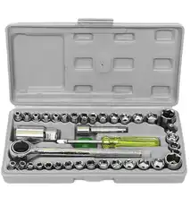 40Pcs Socket Set 1/4 Car Tool Kit Ratchet Wrench Combination