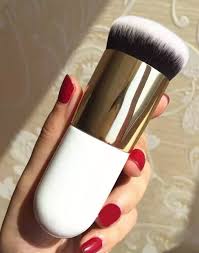 Soft Bristles Portable Foundation Brush Cosmetic Brush Blush Brush for Liquid Cream Powder Blending