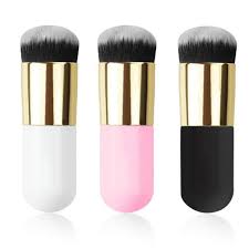 Soft Bristles Portable Foundation Brush Cosmetic Brush Blush Brush for Liquid Cream Powder Blending