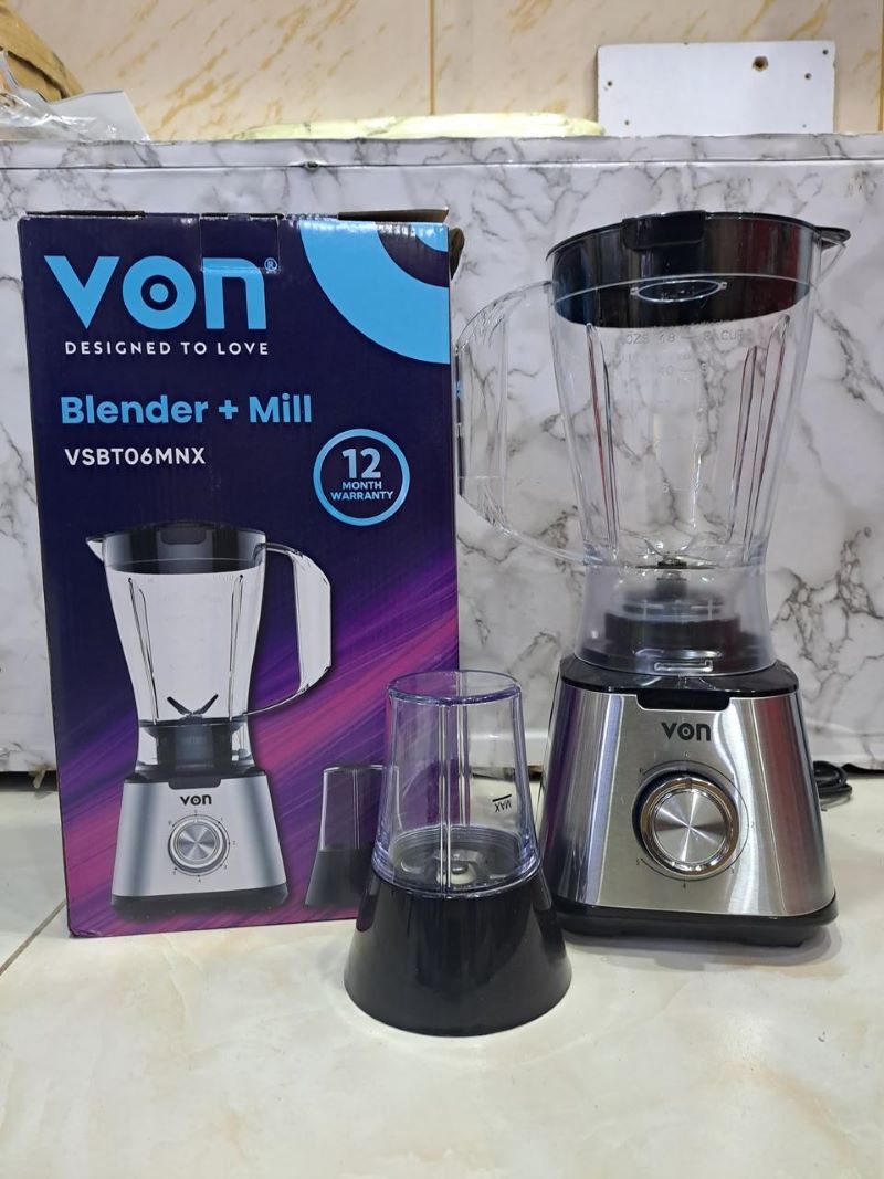Quality Von VSBT06MNX Blender, 1.5L Jar - 600W