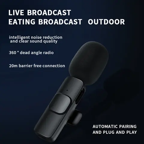 Wireless microphone double microphone FOR TYPE C& NORMAL USB PORT  phones only plug and play high quality sound recording,noise reduction,high precision microphone