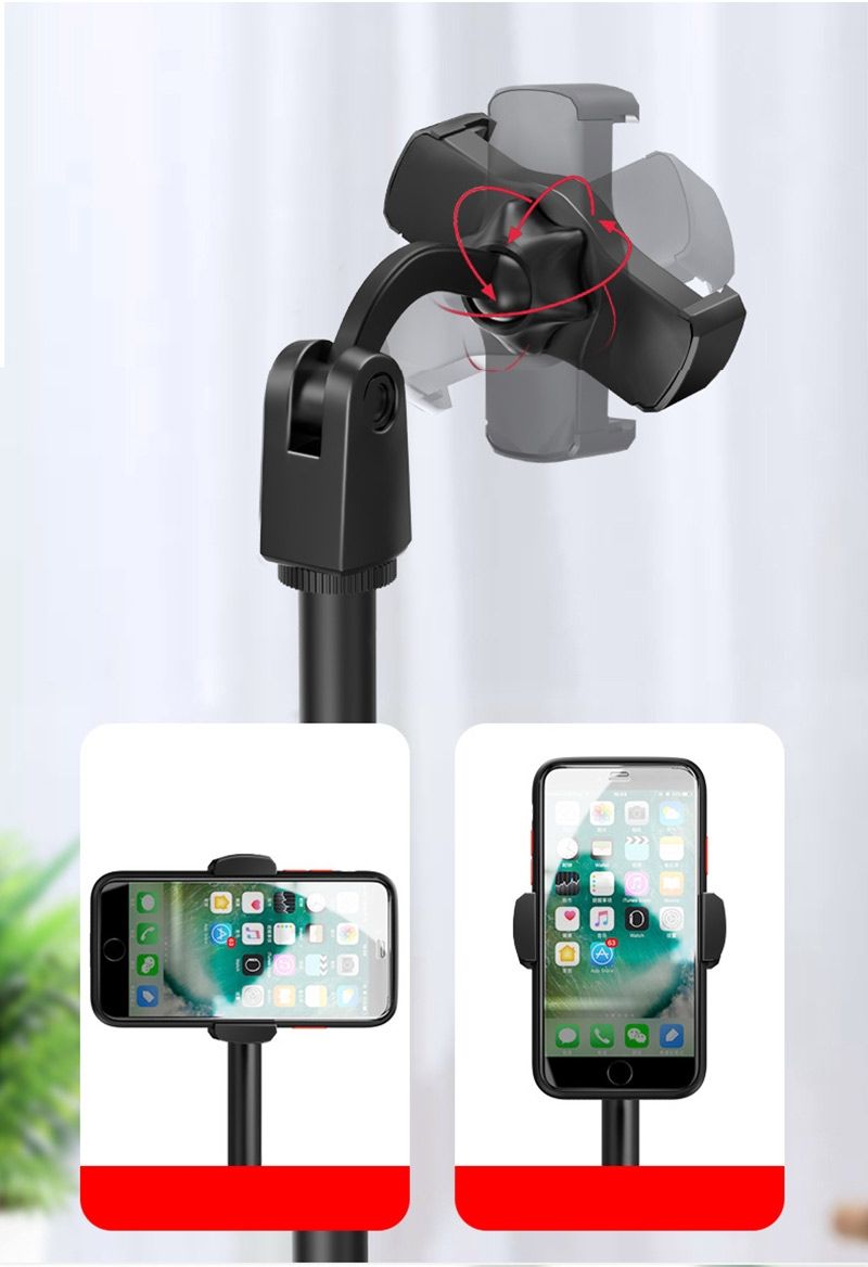 Mini tripod stand mobile phone tripod stand with phone holder retractable strong tripod with firm base,height adjustable stand