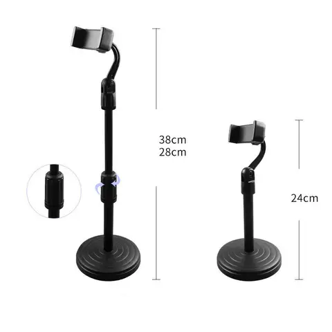 Mini tripod stand mobile phone tripod stand with phone holder retractable strong tripod with firm base,height adjustable stand