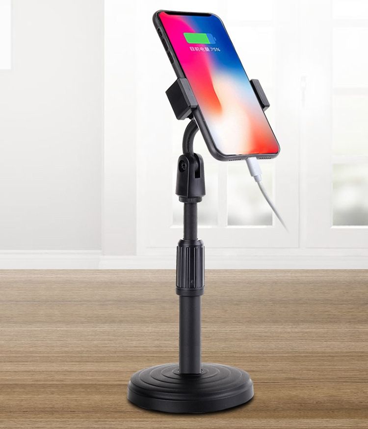 Mini tripod stand mobile phone tripod stand with phone holder retractable strong tripod with firm base,height adjustable stand
