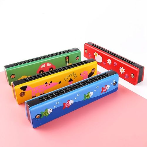 Harmonica Kids Harmonica Children Musical Instrument Enlightenment.High quality harmonica and non-toxic materials make it safe for children. Bronze reed plates, excellent air tightness. Cover is made