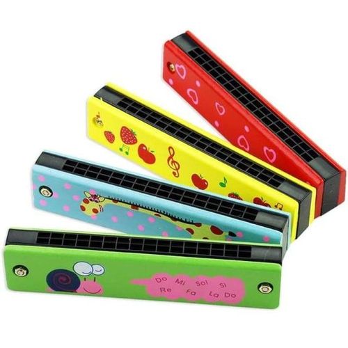 Harmonica Kids Harmonica Children Musical Instrument Enlightenment.High quality harmonica and non-toxic materials make it safe for children. Bronze reed plates, excellent air tightness. Cover is made