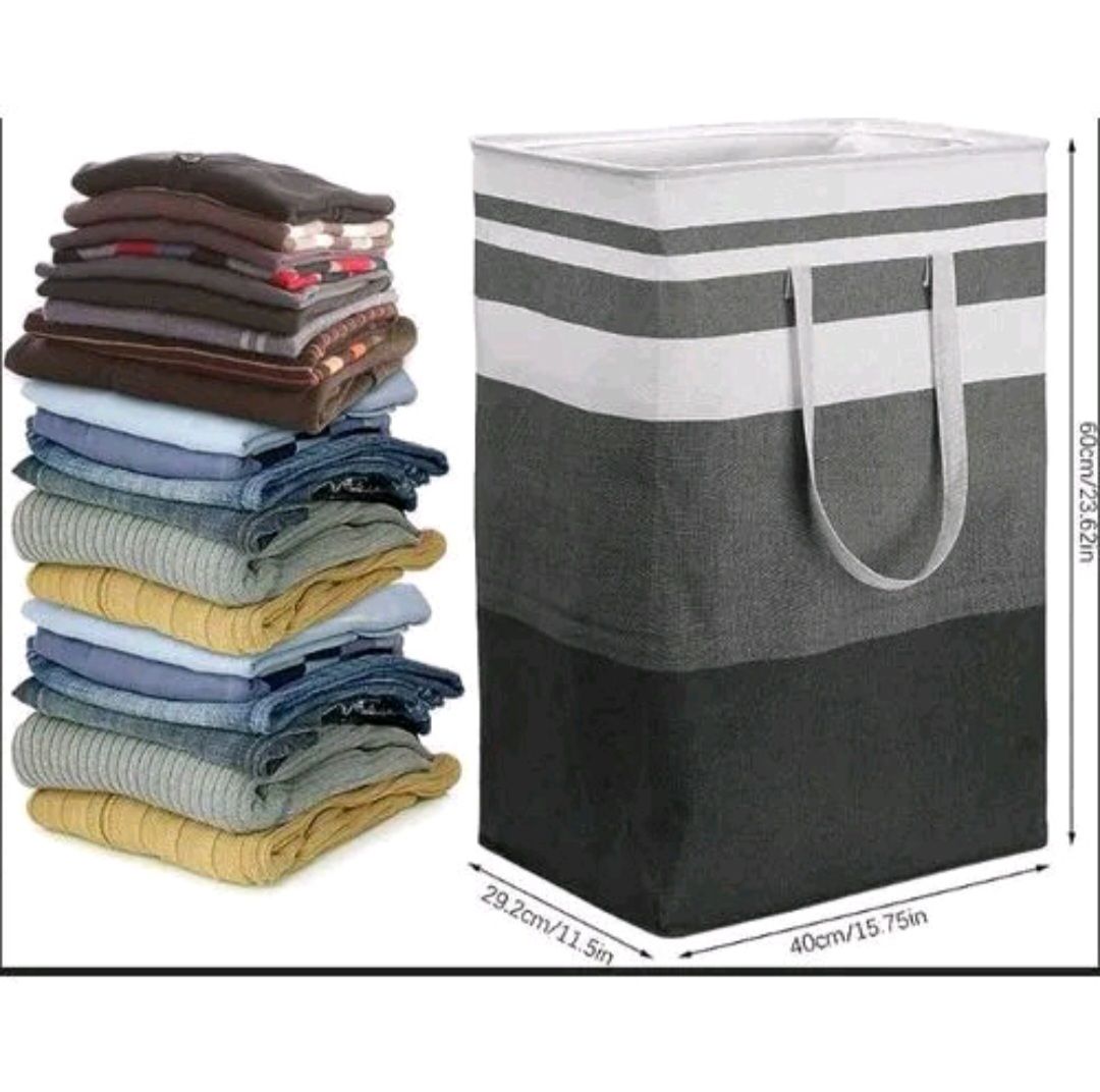 Foldable Canvas Toy/Books/Laundry Basket Home Decor