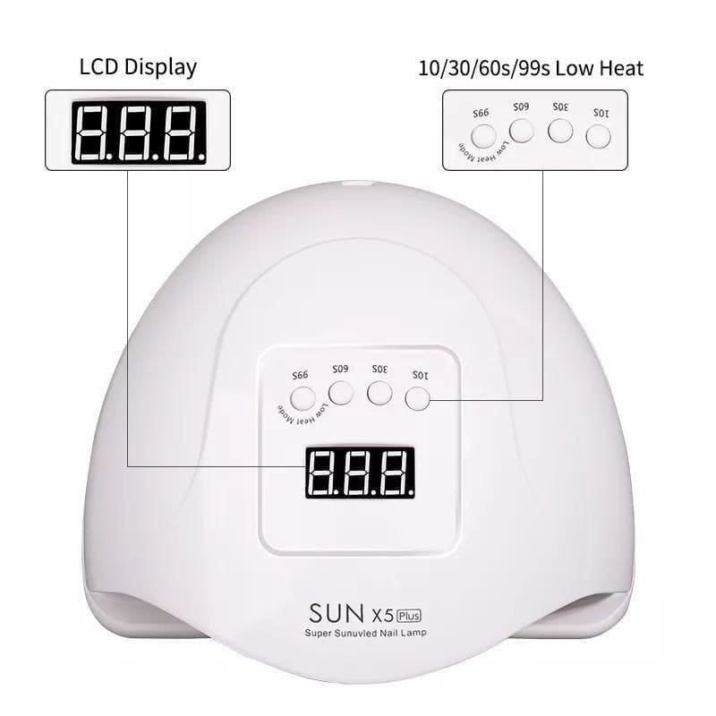 Professional UV/LED nail lamp dryer gel polish Power:120W-220W input 240V Suitable for both commercial and home use  Applications: Dry most nail UV gel, UV top coat, UV builder gel, And led nail geL.