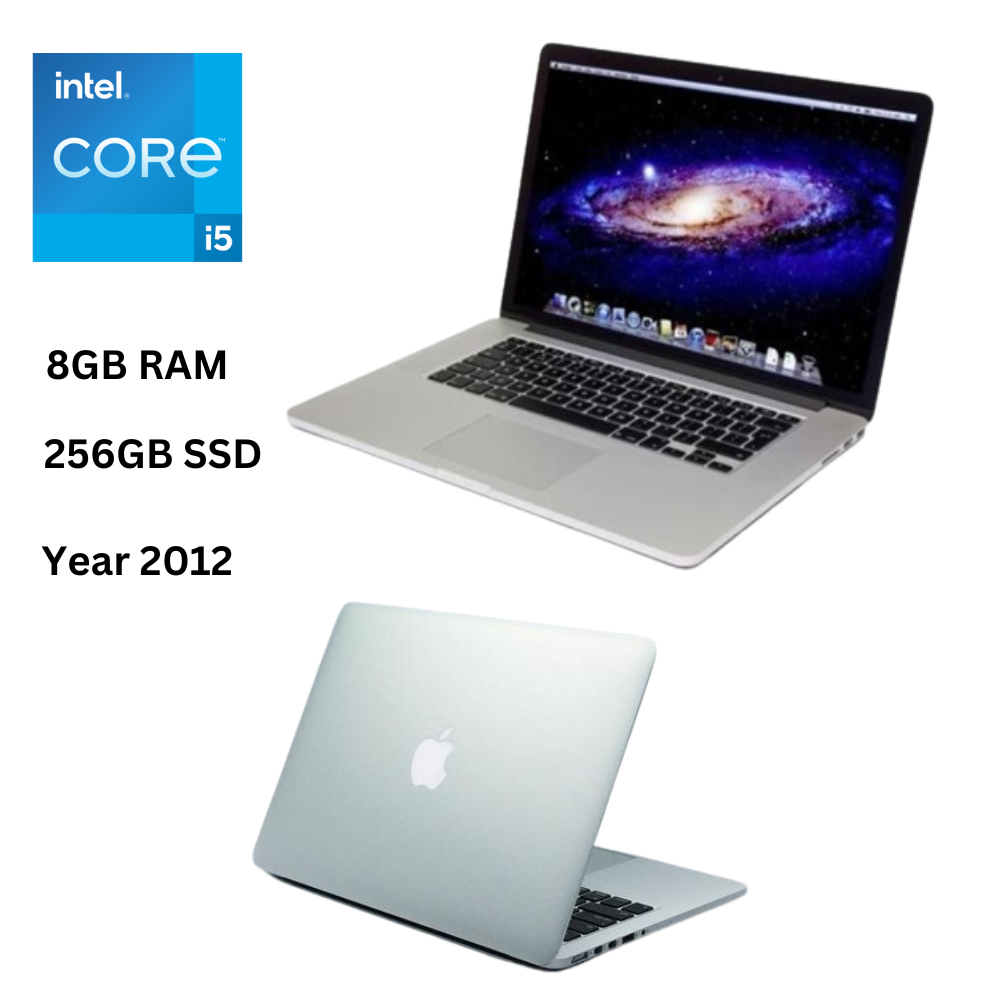 Refurbished Apple MacBook Pro (Mid 2012) Core I5 8GB RAM 256GB SSD 13.3 Inches 2.5GHz Dual Core Laptop