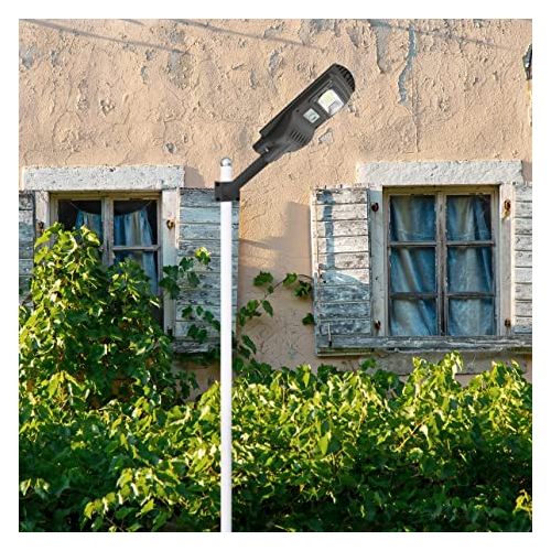 30 Watt Solar Street Light Outdoor with Remote 118 LEDs Motion Sensor and Dusk to Dawn for Garden, Street, Lawn, Patios and Pathways