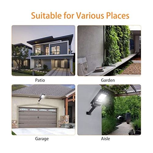 CcLamp 120W Solar Powered Street Lamp Dusk To Dawn With Remote Control