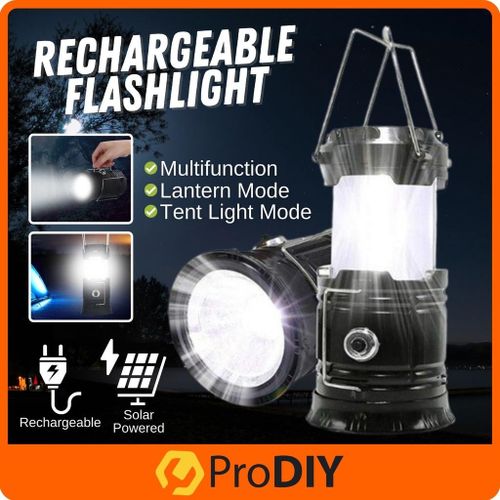 Rechargeable Solar Camping Lantern Emergency LED