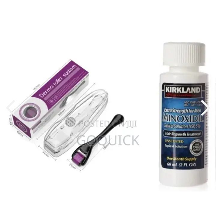 MINOXIDIL WITH DERMA BEARD HAIR REGROWTH