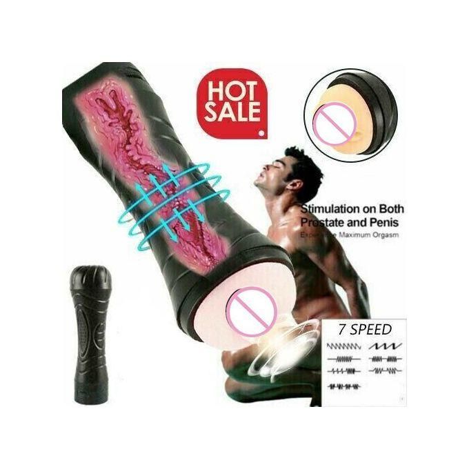 Male M-asturbator Pocket Vagina S-ex T-oys 7-speed
