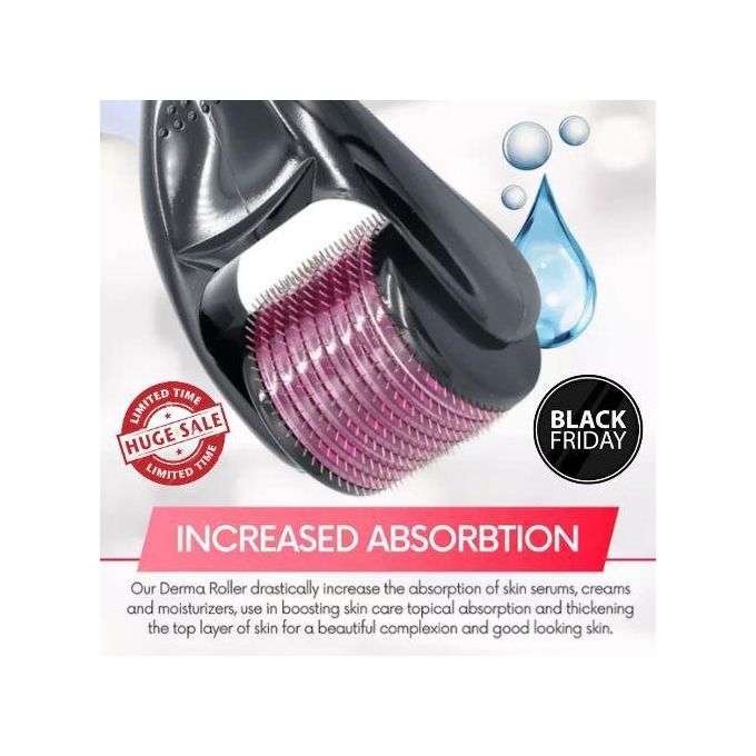 Derma Roller 0.3mm 2.0mm DERMAROLLER MICRO NEEDLE BEARD HAIR SKIN FACE WRINKLE & ANTI-AGING DERMA