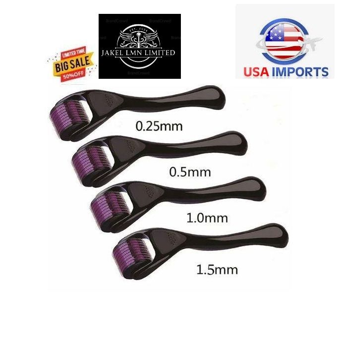 Derma Roller 0.3mm 2.0mm DERMAROLLER MICRO NEEDLE BEARD HAIR SKIN FACE WRINKLE & ANTI-AGING DERMA