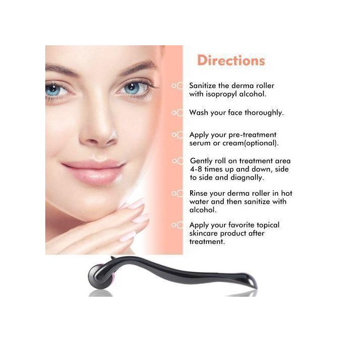 Derma Roller 0.3mm 2.0mm DERMAROLLER MICRO NEEDLE BEARD HAIR SKIN FACE WRINKLE & ANTI-AGING DERMA