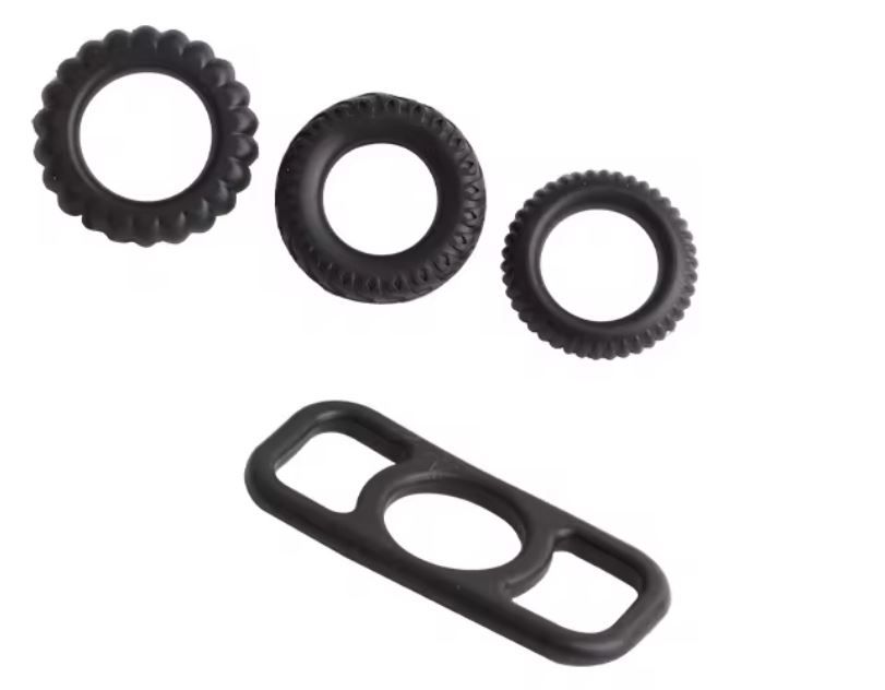 Ejaculation Delay for Men, 4 in 1 Kit Different Size Multiple Play Adult Silicone Sex Toy Delay Ring Penis Cock Lock Ring for Men Ejaculation Delay - image 7