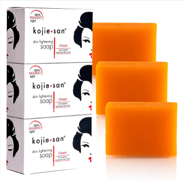 3 PIECES Kojie San Skin Lightening Soap - Original Classic Kojic Acid Soap for Dark Spots, Hyperpigmentation, Whitening & Scars - Beauty Bar with Coconut & Tea Tree Oil for Fair skin