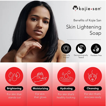 OFFER!!! 2 PIECES Kojie San Skin Lightening Soap - Original Classic Kojic Acid Soap for Dark Spots, Hyperpigmentation, Whitening & Scars - Beauty Bar with Coconut & Tea Tree Oil for Fair skin
