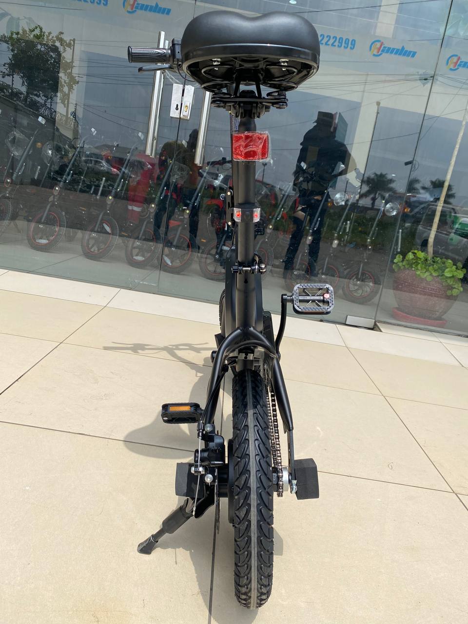 Hanlin - DYU Mini Foldable Electric Bike, Electric bike, Electric Mini Bicycle. E-bike, Max Speed - 30km/h, Range - 40km, Motor - 250W, Battery 36V 10AH, Children E-bikes,  with pedal assist.