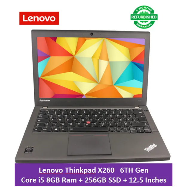 (SPECIAL OFFER) LENOVO THINKPAD X270 CORE I5 8GB RAM 256GB SSD 6TH GENERATION ,12.5" INCH , WINDOWS LAPTOPS