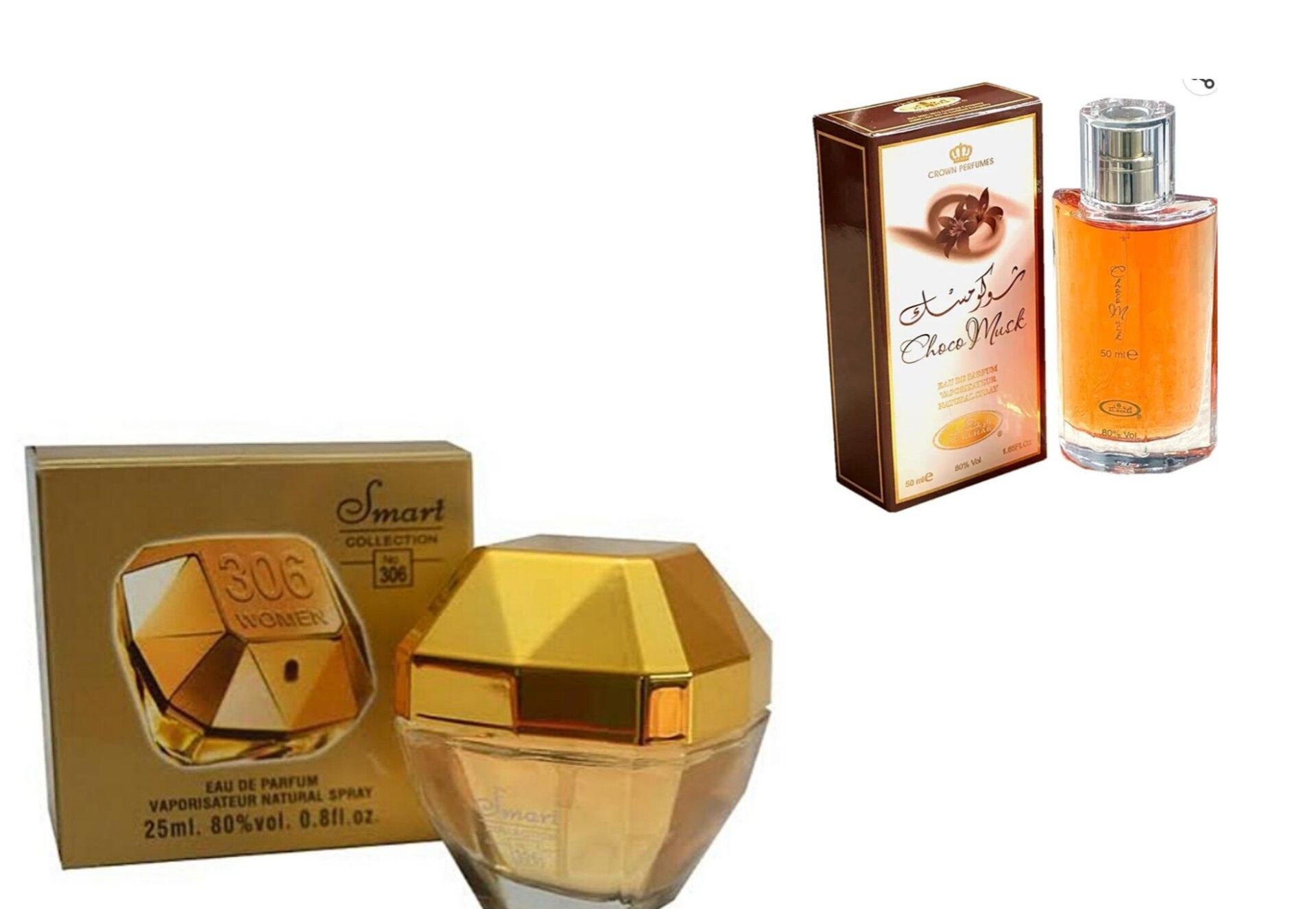 Choco musk perfume + Lady million perfume