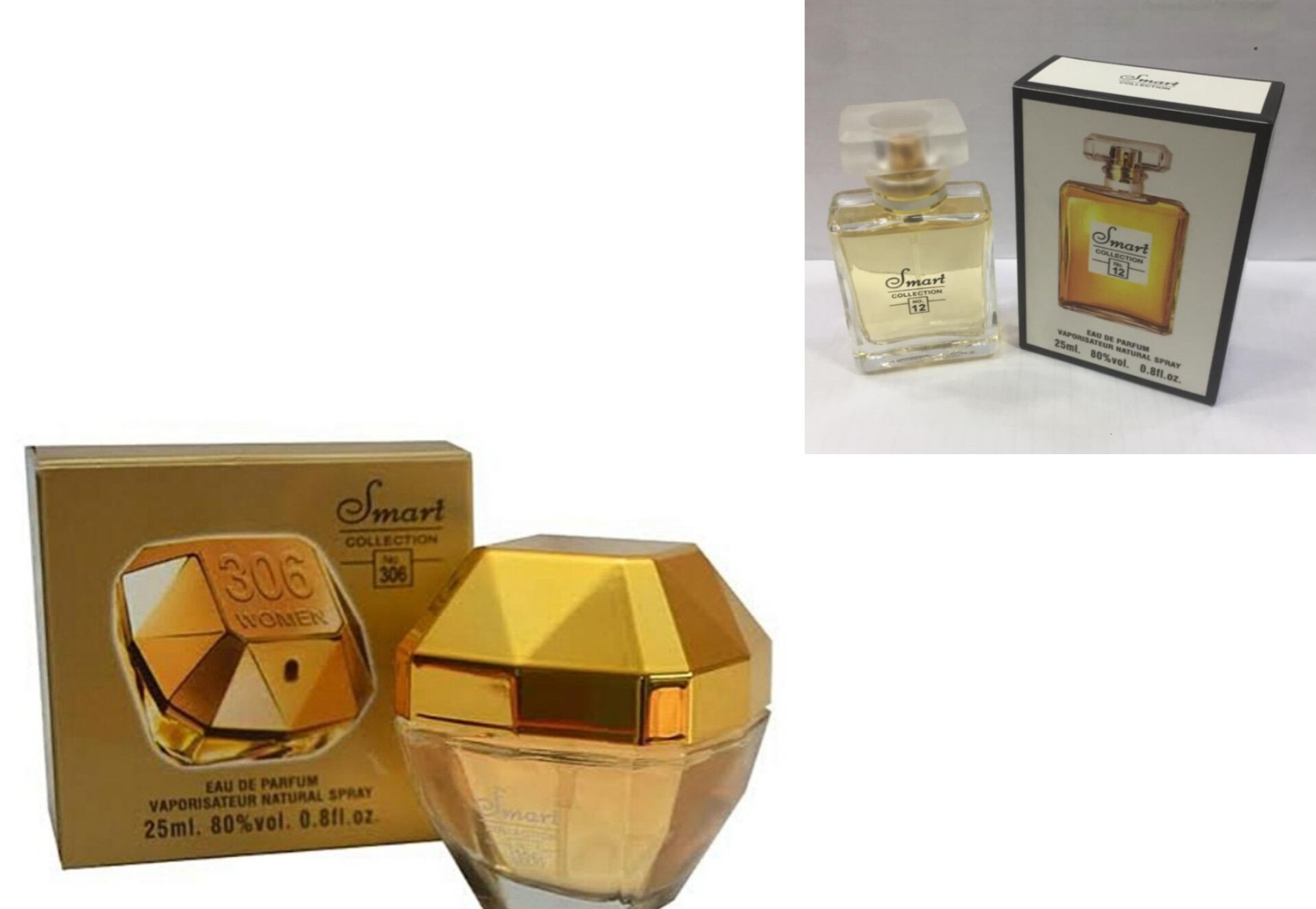 Channel no. 5 ladies perfume and Lady million perfume