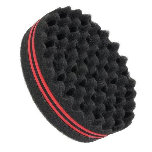Hair Twist Sponge Medium Brush Two Sides Dread Dreading Wave Twisting Foam Afro Barber Curl Sponge for Women and Men Boy Girl Small and Big Holes