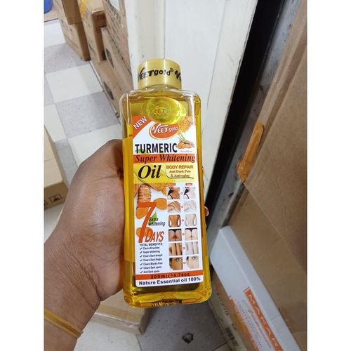 VEET GOLD Turmeric Oil Whitening & Brightening Body Oil - Clears Knuckles Removes Dirt & Impurities Super Whitening Clears Dark Thighs Anti Dark Spots Body Oil