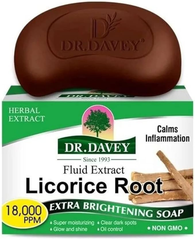 Dr. Davey Licorice Root Skin Brightening Soap For Dark Spots, Hyperpigmentation, & Scars