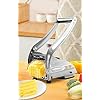 Commercial Grade French Fry Cutter, Stainless Steel Potato Cutter With 2 Blades, Potato Slicer for French Fries Vegetable Carrots Cucumbers Cutter