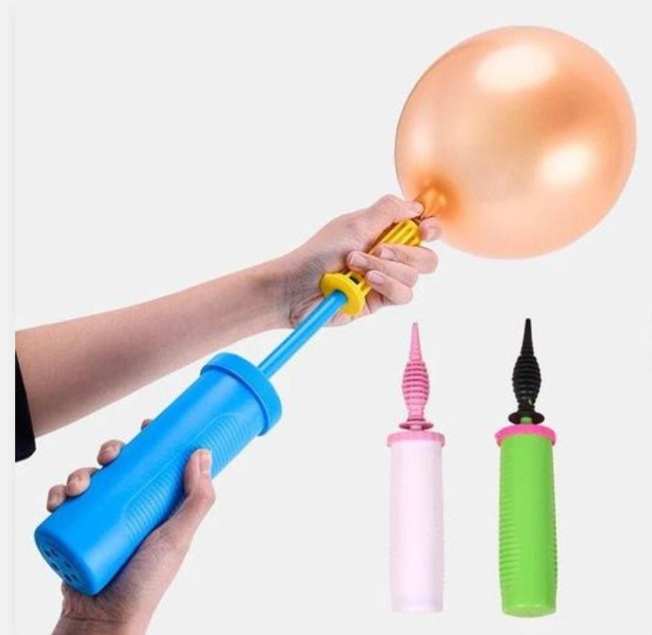 Manual Balloon Pump Hand Held Plastic Balloon Pump Party Birthday Balloons Accessories Inflator Hand Push Air Pump