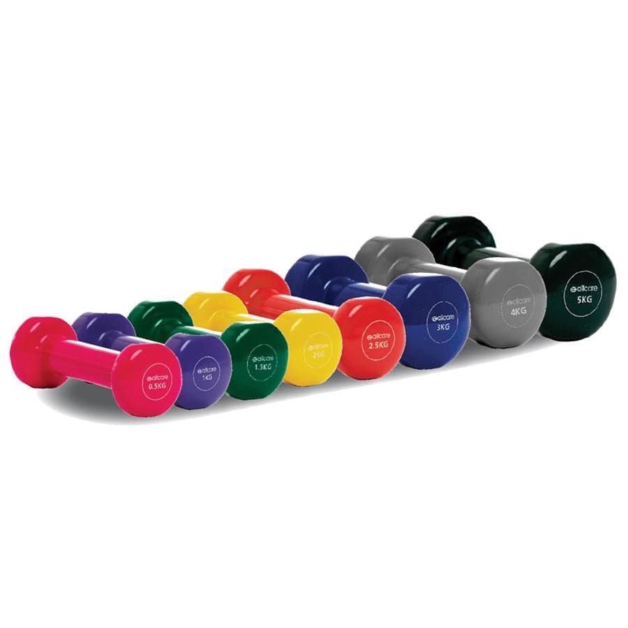 2 pieces x 3kg(6kg total) Vinyl Jogging Dumbbell Weights Set Cast Iron Dumbell Home Gym Exercise Training