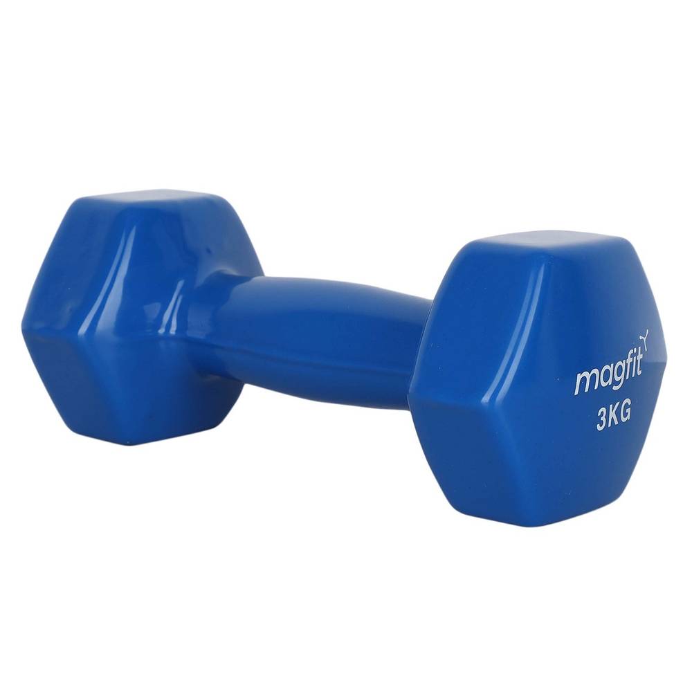 2 pieces x 3kg(6kg total) Vinyl Jogging Dumbbell Weights Set Cast Iron Dumbell Home Gym Exercise Training