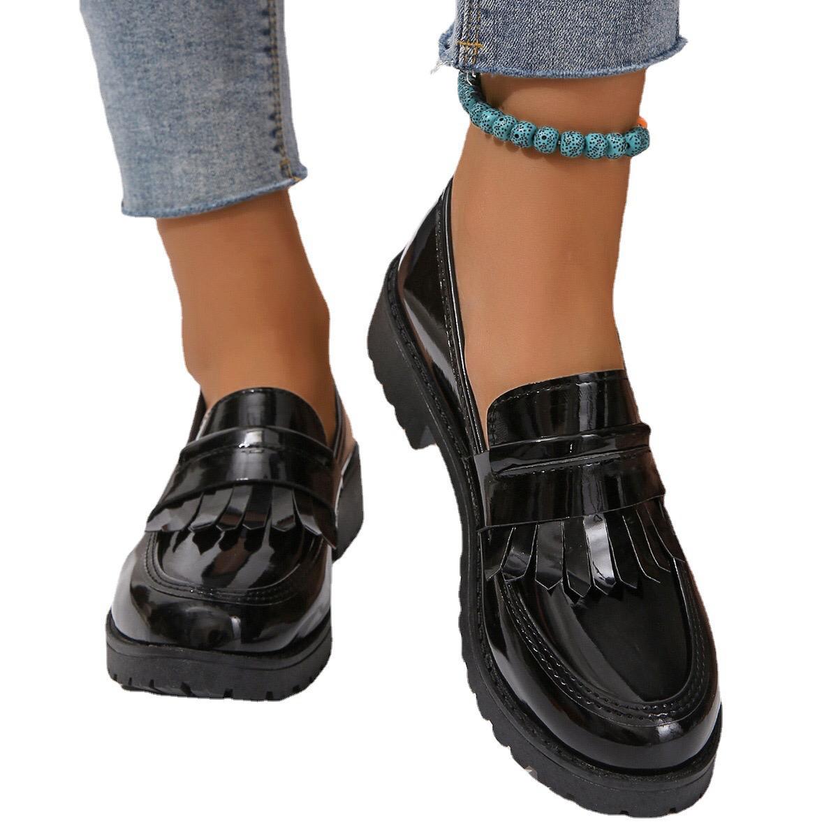Quality Classy Wet look ladies brogues Size 37 - 42