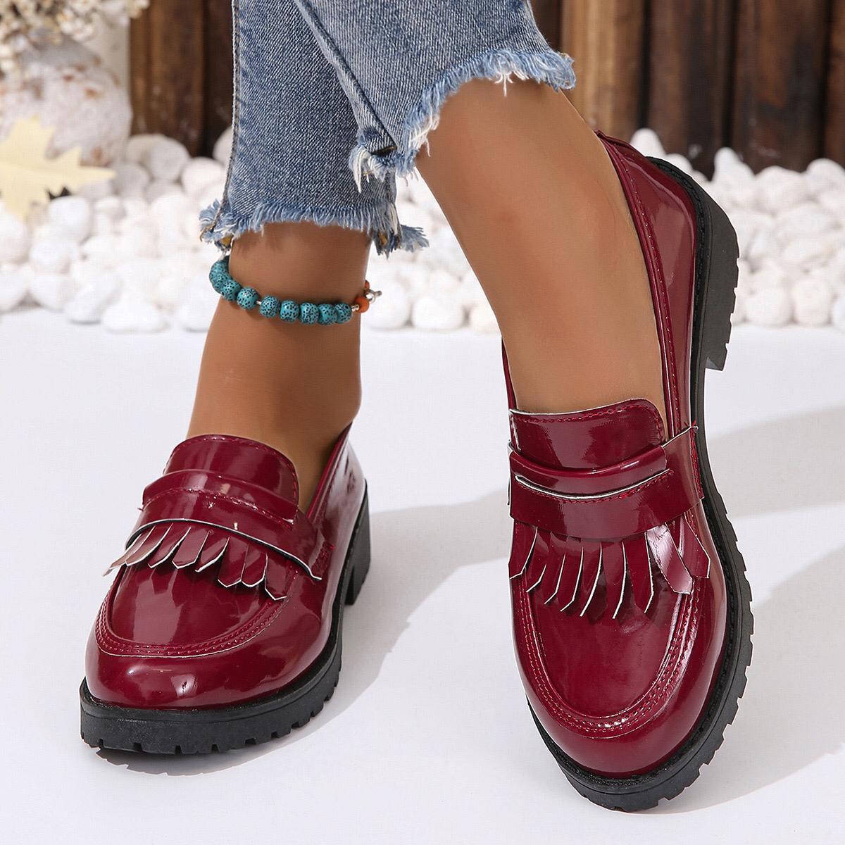 Quality Classy Wet look ladies brogues Size 37 - 42