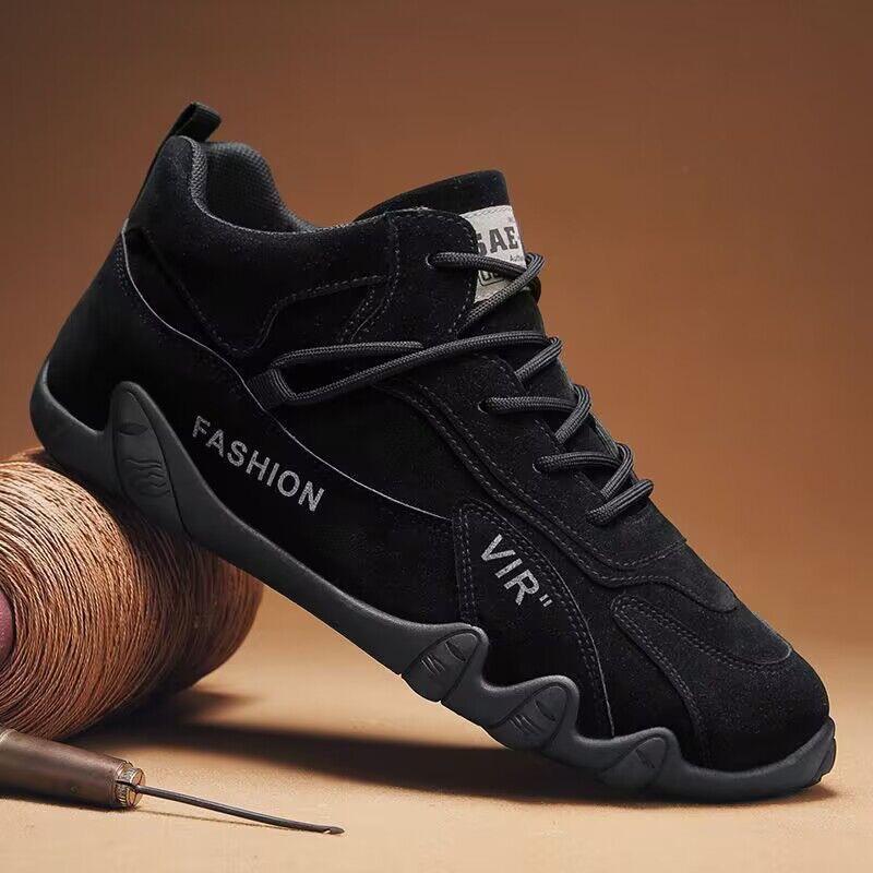 VIR sneakers Shoes for Men Daily Men's Sneakers Mens Sneaker Sports Shoes for Men Popular Labor Work Shoes Wear High Top Board Shoes Casual Leisure Shoes Size 39-44