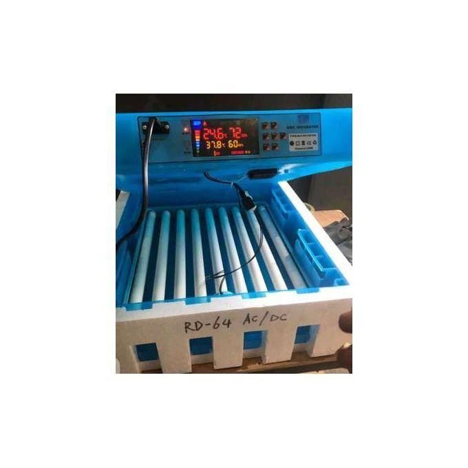 64-EGGS SOLAR AND ELECTRIC FULL AUTOMATIC INCUBATOR (AC/DC)