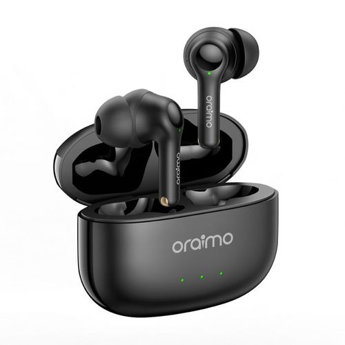 Oraimo FreePods 3C ENC Calling Noise Cancellation Long Playtime True Wireless Earbuds-Black
