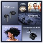 Oraimo FreePods 3C ENC Calling Noise Cancellation Long Playtime True Wireless Earbuds-Black