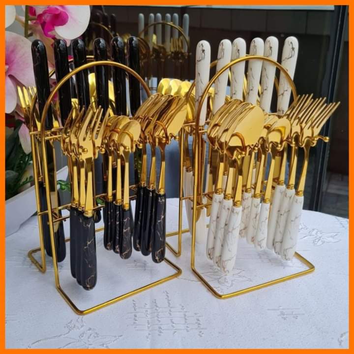 marble cutlery spoons